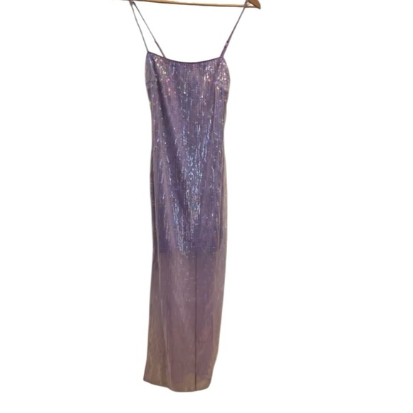 Revolve ASTR the Label Starla Allover Sequin Strappy Midi Dress Lilac size XS - Picture 12 of 12